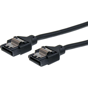 StarTech.com 6in Latching Round SATA Cable - SATA for Hard Drive - 6 - 1 Pack - 1 x Female SATA