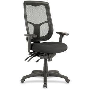 Eurotech europa High-Back Executive Chair - Black Seat Color - Fabric Seat Material - 1 Each