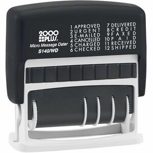 Cosco 2000 Plus Micro Message 6-year Dater Stamp - Message/Date Stamp ...