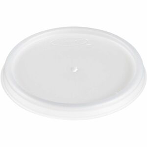 Dart 4 oz HIPS Plastic Vented Lid - Translucent - 2.7" Diameter - High Impact Polystyrene (HIPS), Plastic - Translucent - 1 Carton