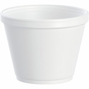 Dart 12 oz EPS Foam Container - White - 20 / Pack - Storing, Sauce, Soup, Pasta, Salad, Ice Cream - 4.2" Diameter - White - Foam, Expanded Polystyrene (EPS) Body - 25 / Pack