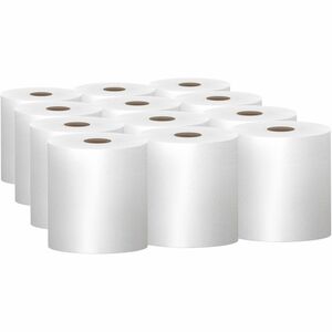 Scott High-Capacity Hard Roll - 1 Ply - 8" x 1000 ft - 7.87" Roll Diameter - White - Paper - Chlorine-free, Soft, Absorbent, Nonperforated, Fragrance-free - For Washroom - 12