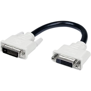 StarTech.com 6in DVI-D Dual Link Digital Port Saver Extension Cable M/F - DVI for Video Device