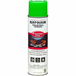 Industrial Choice Color Precision Line Marking Paint - Aerosol - Fluorescent Green - 1.06 lb - 1 Each