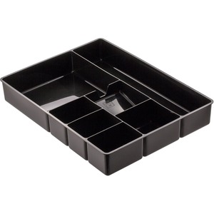 Officemate Deep Desk Drawer Tray - 7 Compartment(s) - 2.25" Height x 11.50" Width x 15.13" Length - Black - 1 Each