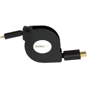 StarTech.com 4ft Retractable High Speed HDMI Cable HDMI to HDMI Mini 1 x HDMI Type A Male Digital Audio/Video