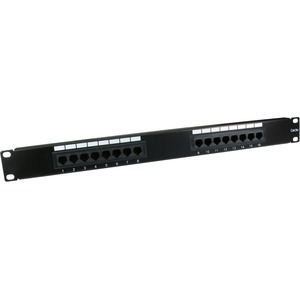 Cables Direct 16 Ports Network Patch Panel - 16 x RJ-45 - 1U High - 19inch Wide - Rack-mountable