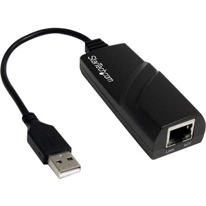 StarTech.com USB 2.0 to Gigabit Ethernet NIC Network Adapter - USB - 1 Port - 10/100/1000Base-T - External