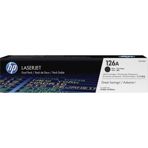 HP 126A Toner Cartridge - Black - Laser - 1200 Page - 2 / Box