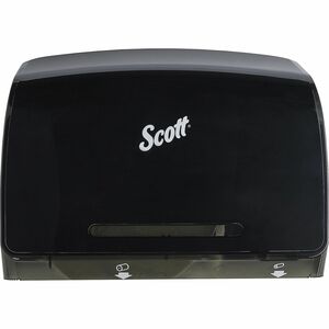 Scott Scott Coreless JRT Tissue Dispenser - Roll Dispenser - 6 x Roll - 9.8" Height x 14.3" Width x 6" Depth - Plastic - Smoke Gray - Durable - 1 Each