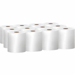 Scott Essential Universal Hard Roll Towels with Absorbency Pockets - 1 Ply - 8" x 800 ft - 7.87" Roll Diameter - White - 12 / Carton