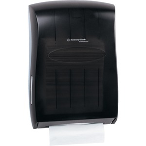 Kimberly-Clark Professional Universal Folded Towel Dispenser - Multifold, C Fold Dispenser - 18.9" Height x 13.3" Width x 5.9" Depth - Smoke - 1 Each