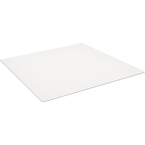 ES Robbins EverLife Rectangular Chair Mat - Pile Carpet - 60" Length x 46" Width x 1" Thickness - Rectangle - Vinyl - Clear