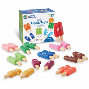 Smart Snacks Alpha Pops - Skill Learning: Visual, Color Identification, Letter Recognition, Expressive Language, Receptive Language, Quiz, Color Matching, Fine Motor, Imaginat