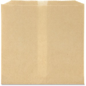 Hospeco Feminine Hygiene Receptacle Liners - 8" Width x 8" Length x 7" Depth - Brown - Paper, Wax - 500/Carton - Waste Disposal