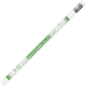 Moon Products Second Graders Are No.1 Pencil - #2 Lead - White Wood Barrel - 12 / Dozen
