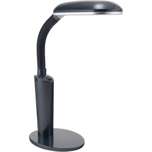 Victory Light Desk Lamp - 23" Height - 6.5" Width - 27 W CFL Bulb - Adjustable Neck, Adjustable Height, Gooseneck - Desk Mountable - Black - for Desk, Office, Home, Library, D