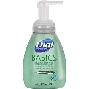 Dial Professional Basics HypoAllergenic Foaming Hand Soap - Honeysuckle ScentFor - 7.5 fl oz (221.8 mL) - Pump Bottle Dispenser - Hand - Green - 1 Each