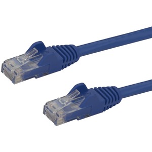 StarTech.com 0.5m Blue Gigabit Snagless RJ45 UTP Cat6 Patch Cable - 0,5 m Patch Cord - 1 x RJ-45 Male Network - 1 x RJ-45 Male Network - Gold-plated Contacts - Blue