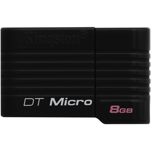 Kingston DataTraveler Micro 8 GB USB Flash Drive - Black