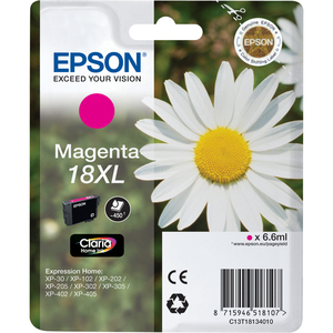 Epson Claria 18XL Ink Cartridge - Magenta - Inkjet - 1 Pack