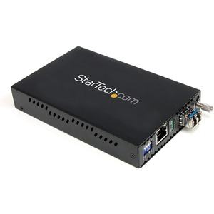 StarTech.com 1000 Mbps Gigabit Single Mode Fiber Media Converter LC 40 km - 1000Base-T, 1000Base-SX/LX - Desktop, Rack-mountable