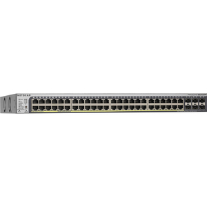 Netgear ProSafe GS752TS 46 Ports Manageable Ethernet Switch - 48 x Network RJ-45 Ports - 6 x Expansion Slots - 10/100/1000Base-T - Shared SFP Slot - 6 - 2 Layer Su