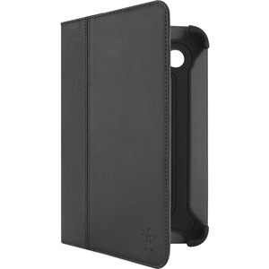 Belkin Cinema Leather Carrying Case Folio for 17.8 cm 7inch Tablet PC - Black - Leather