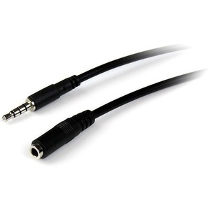StarTech.com 1m 3.5mm 4 Position TRRS Headset Extension Cable - M/F - 1 x Mini-phone Male Audio