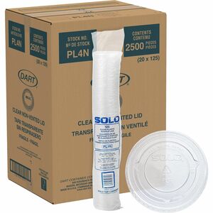 Solo PET Plastic Souffle Portion Cup Lids - Round - Polyethylene Terephthalate (PET), Plastic, Polypropylene - 20 / Carton - Clear