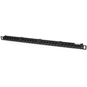 StarTech.com 24 Port 0.5U Cat5e Patch Panel - RJ45 Ethernet Rackmount Cat 5e 110 Patch Panel - 24 x RJ-45