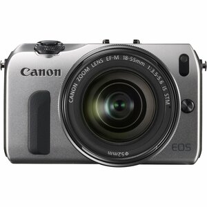 Canon EOS M 18 Megapixel Mirrorless Camera Body with Lens Kit - 18 mm - 55 mm - Silver