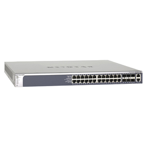 Netgear ProSafe M5300-28G 24 Ports Manageable Layer 3 Switch - 20 x Network RJ-45 Ports - Stack Port - 6 x Expansion Slots - 10GBase-T, 10/100/1000Base-T - Uplink