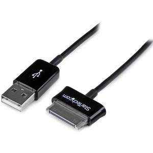 StarTech.com 1m Dock Connector to USB Cable for Samsung Galaxy Tab - 1 x Type A Male USB - Black