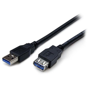 StarTech.com 6 ft Black SuperSpeed USB 3.0 Extension Cable A to A - M/F - Extension Cable - Black