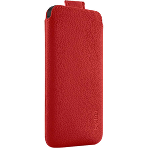 Belkin Pocket Carrying Case Pouch for iPhone - Red Carpet - Pebble Grain Texture