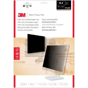3M PF18.4W9 Matte Privacy Screen Filter - For 46.7 cm 18.4inch Widescreen Monitor