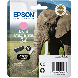 Epson Claria 24 Light Magenta Ink Cartridge - C13T24264010