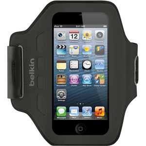 Belkin Ease-Fit Carrying Case Armband for iPod - Black - Lycra Neoprene - Armband