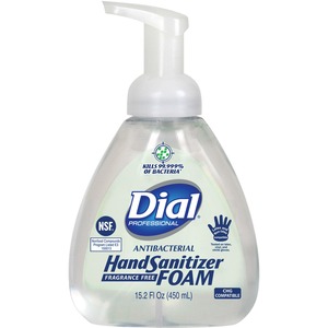 Dial Hand Sanitizer Foam - 15.20 oz - Pump Bottle Dispenser - Kill Germs - Hand - Clear - Fragrance-free - 1 Each