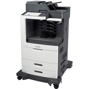 Lexmark MX810DME Laser Multifunction Printer - Monochrome - Plain Paper Print - Desktop