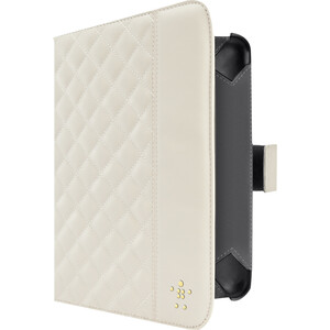 Belkin Quilted Carrying Case Folio for 17.8 cm 7inch Tablet PC - Cream - Polyurethane