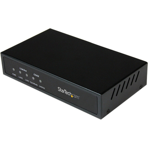 StarTech.com Gigabit Ethernet Over Coaxial LAN Extender Receiver - 2.4 km - 2.40 km Range - 2 x Network RJ-45