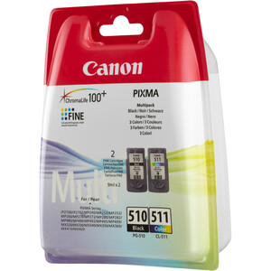 Canon PG-510/CL-511 Ink Cartridge - Black, Cyan, Magenta, Yellow