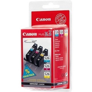 Canon CLI-526 C/M/Y Ink Cartridge - Cyan, Magenta, Yellow