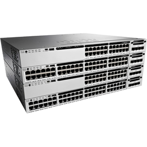 Cisco Catalyst WS-C3850-48P-E 48 Ports Manageable Ethernet Switch - 48 x PoEplus Ports - 10/100/1000Base-T - 2 Layer Supported - PoE Ports - Redundant Power Supply1U Hi