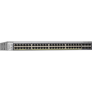 Netgear ProSafe GS752TP 52 Ports Manageable Ethernet Switch - 10/100/1000Base-T - Uplink Port - 2 Layer Supported - PoE Ports - Rack-mountable