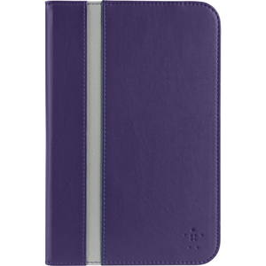Belkin Cinema Stripe Carrying Case Folio for 20.3 cm 8inch Tablet PC - Purple - Polyurethane Leather