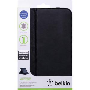 Belkin Carrying Case Folio for 20.3 cm 8inch Tablet PC - Black - Genuine Leather