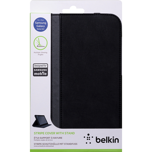 Belkin Cinema Stripe Carrying Case Folio for 20.3 cm 8inch Tablet PC - Black - Polyurethane Leather